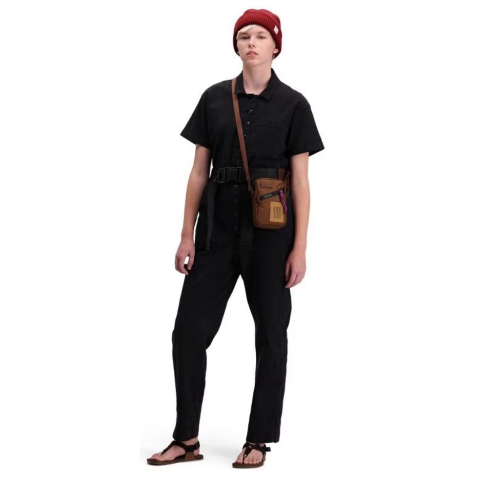 Topo Designs Dirt Coveralls in medium, black